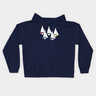 US 2.4 Meter Racing Sailboats Racing Kids Hoodie